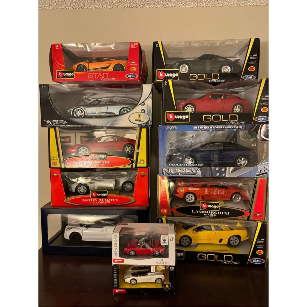 Ferrari Lamborghini Maserati Aston Martin Peugeot Porsche model cars